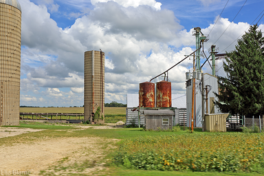Wisconsin Countryside Farmland with Rural Architecture