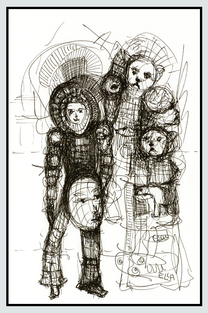 Just Another Day - Mystic Expressionism Drawing by Ella Blame