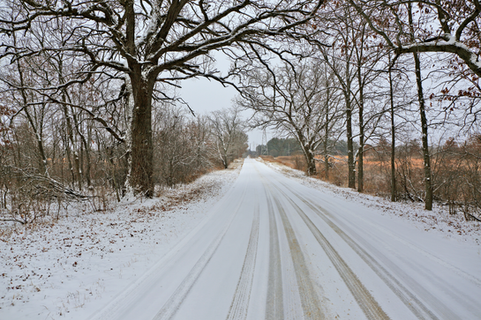 Wisconsin Country Road in Winter