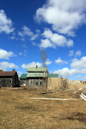 Wisconsin Countryside Landscape with Old Farm Buildings
