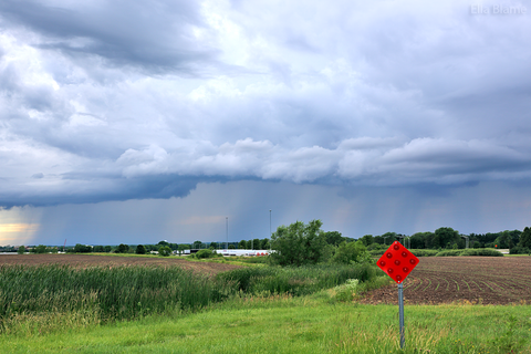 Wisconsin Landscape with Storm Clouds