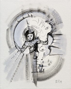 Outlook - Mystic Expressionism by Ella Blame