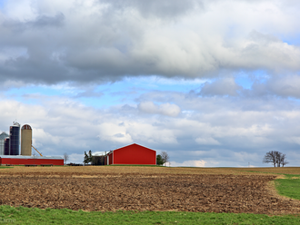 Farmland and Clouds