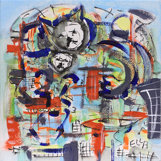 Cat People - Abstract Expressionism Painting by Ella Blame