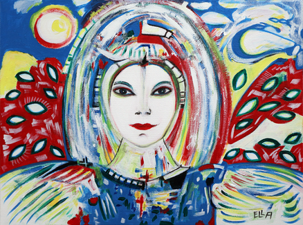 Don't Be Afraid - Mystic Expressionism Painting by Ella Blame