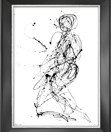 Abstract artwork 'Serenity' by Adonis Lyrintzis – modern art with bold strokes and peaceful hues
