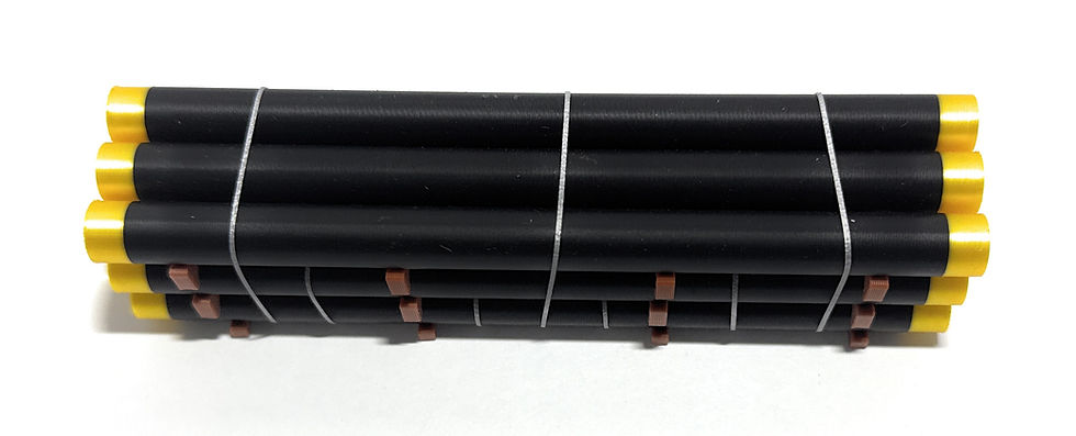 Thumbnail: HO Scale 30ft Pipe Load 2ft Diameter (4.1in Length)-Tall Stack