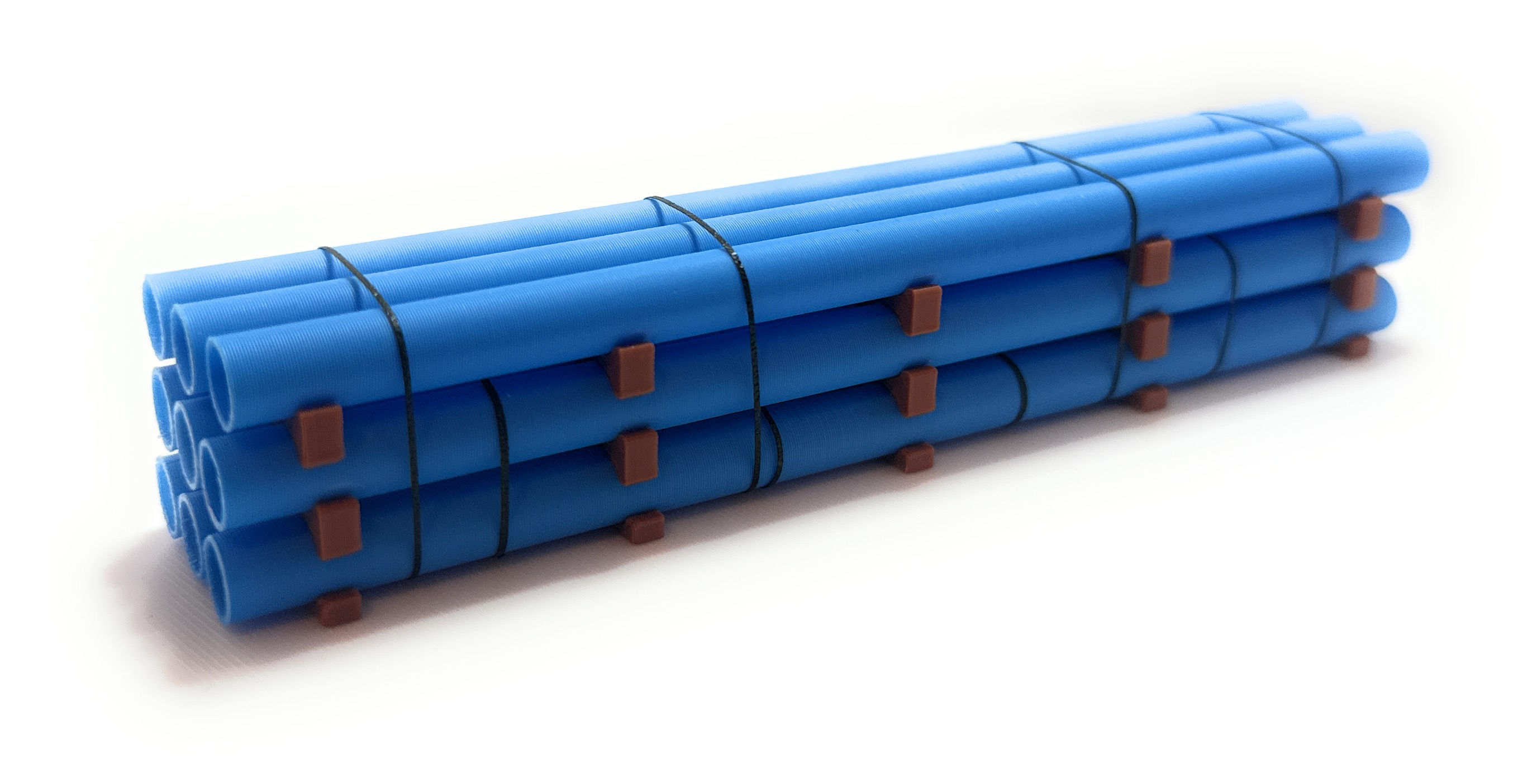 HO Scale 40ft Pipe Load 2ft Diameter (5.5in Length)-Tall Stack