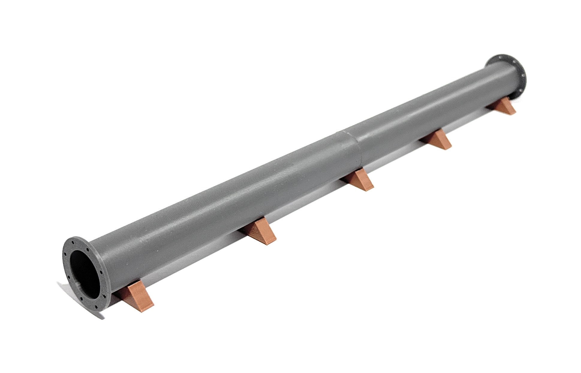 HO Scale 80ft Flange Pipe