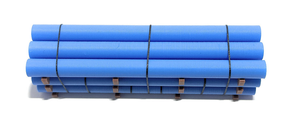 Thumbnail: HO Scale 30ft Pipe Load 2ft Diameter (4.1in Length)-Tall Stack