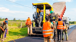 Más obras en Laguna Blanca.