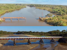 Reconstrucción del puente sobre el río Salado - Chaco
