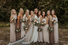 Neutral Color Bridesmaids Dresses
