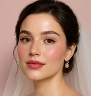 Rosy Radiance makeup look for bridesmaids