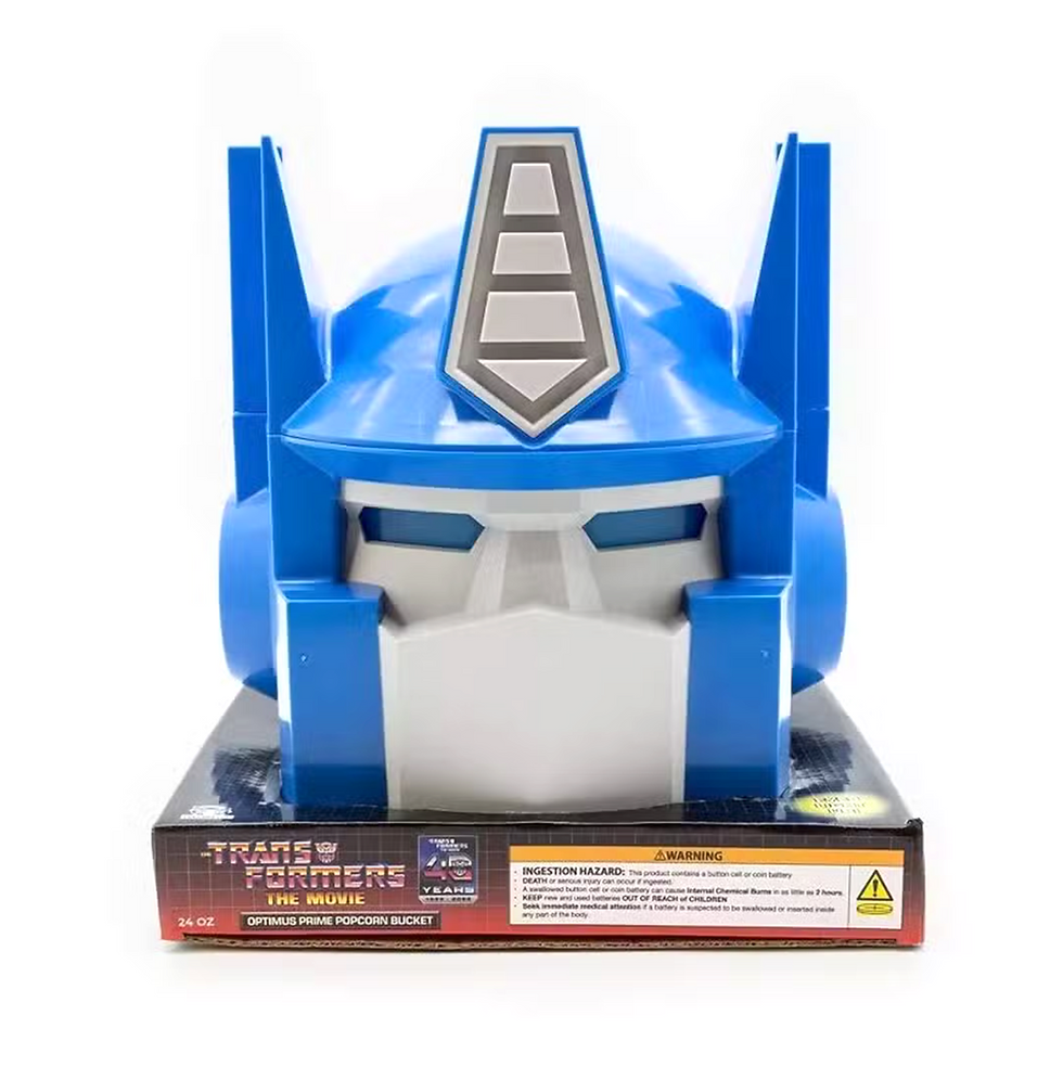 Transformers Celebrates 40 Years With a Light-Up Optimus Prime Popcorn Bucket