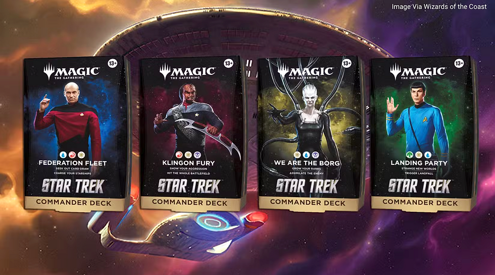 Magic: The Gathering Reveals Four Star Trek Commander Decks