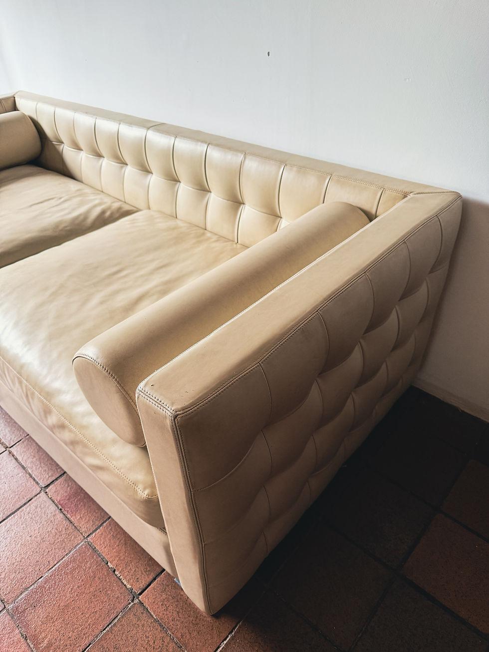 Thumbnail: 20th Century Italian Leather Sofa