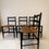 Thumbnail: Set of 4 Ebonised Italian Dining Chairs