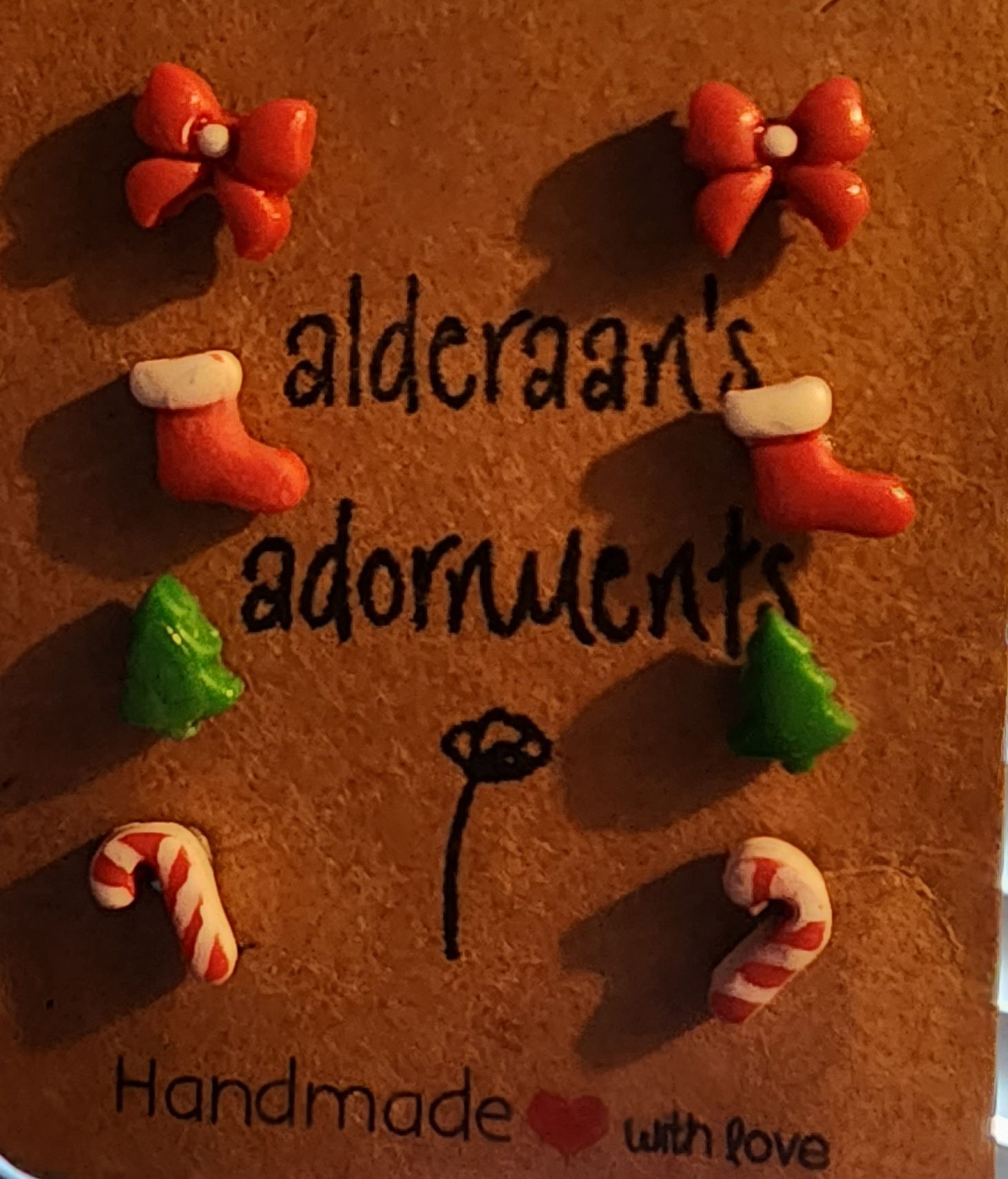 4 Pack - Teeny Tiny Christmas Studs