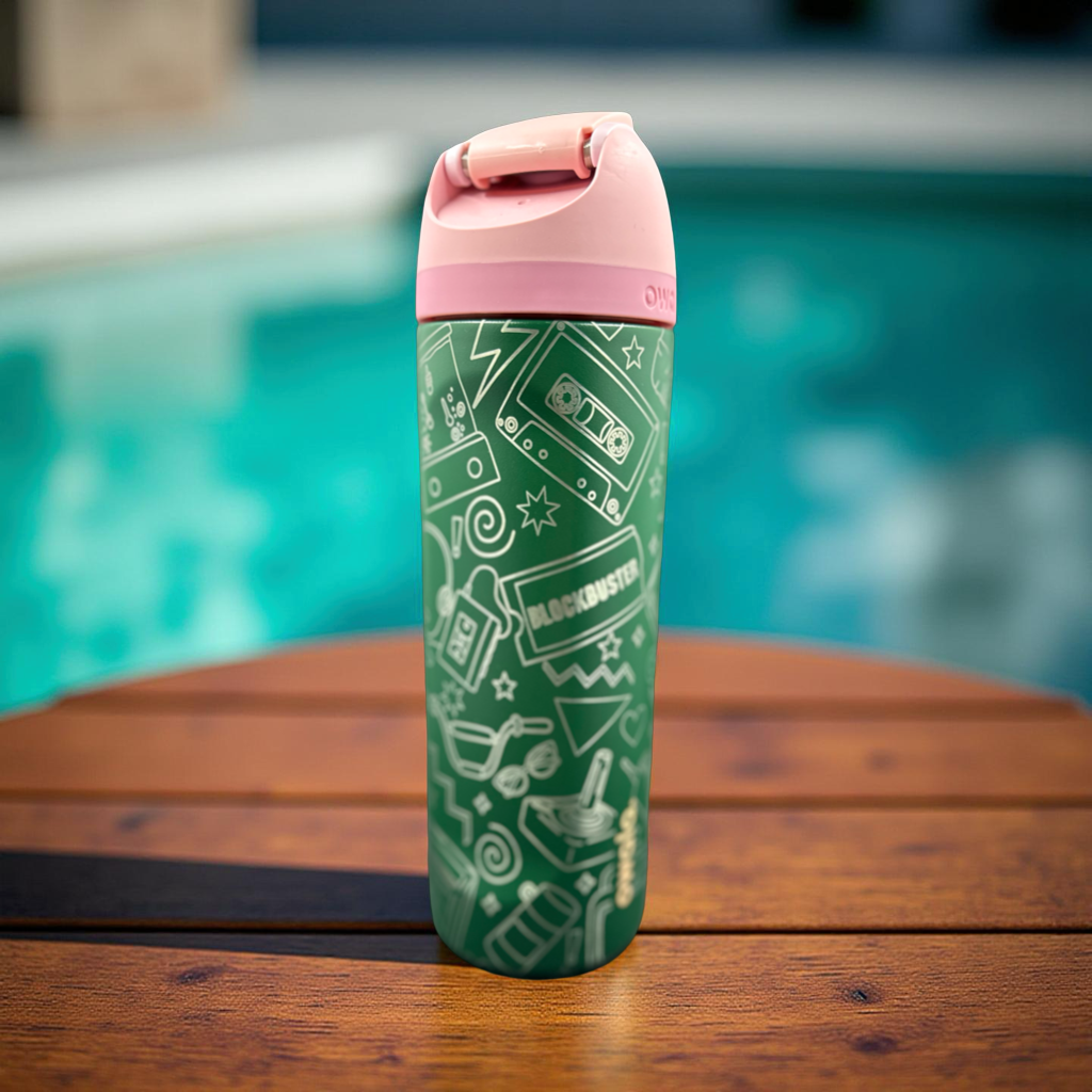 Custom 16oz Owala with full wrap design 