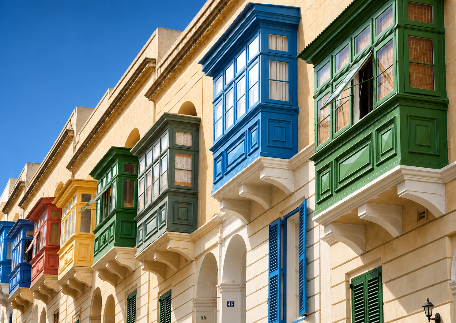 Sunlit Mediterranean coastline
