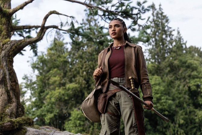 Dior Goodjohn as Clarisse La Rue in Percy Jackson and the Olympians Season 2 Episode 3. Disney+