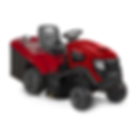 red ride on lawnmower
