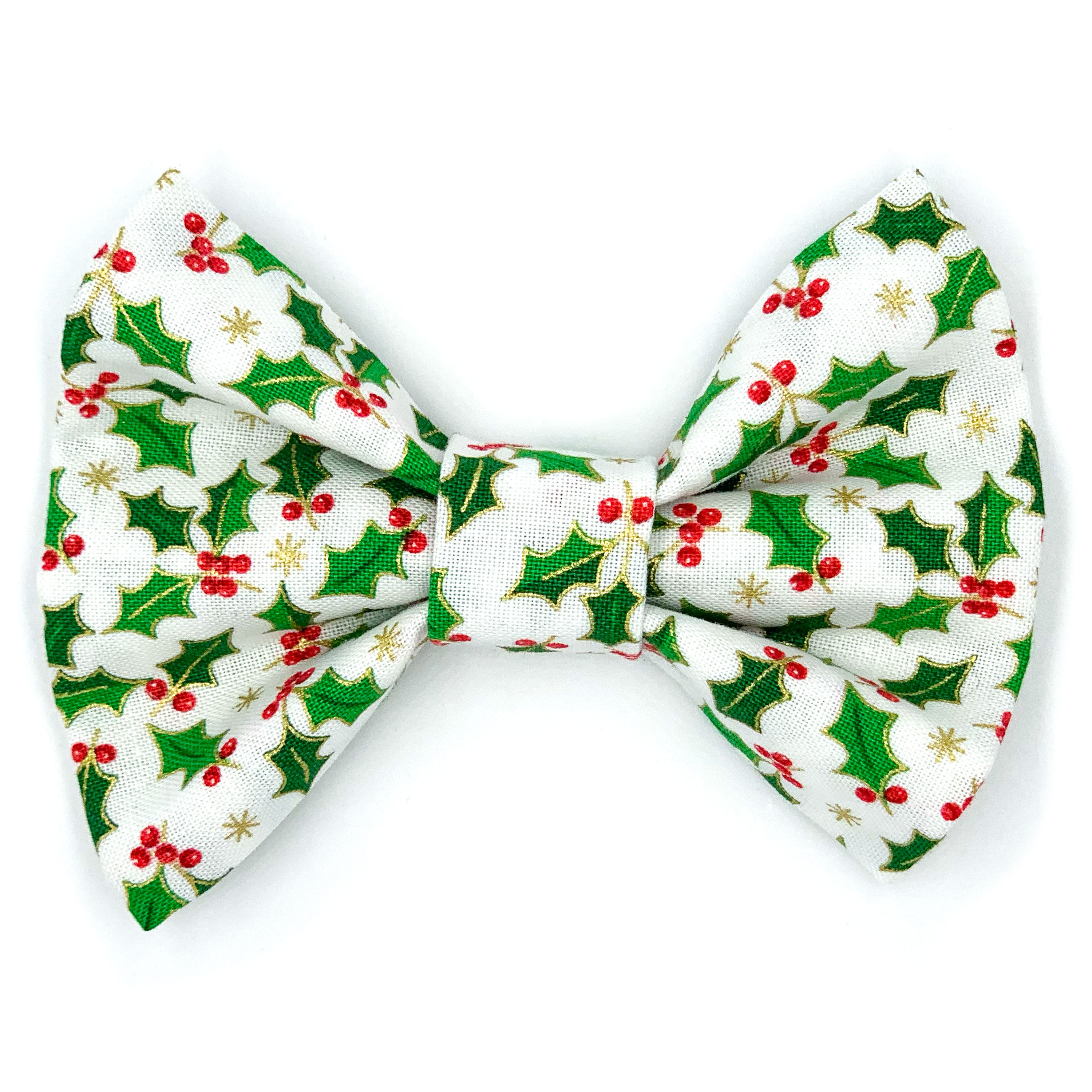 Bowtie "Golden Holly" - White