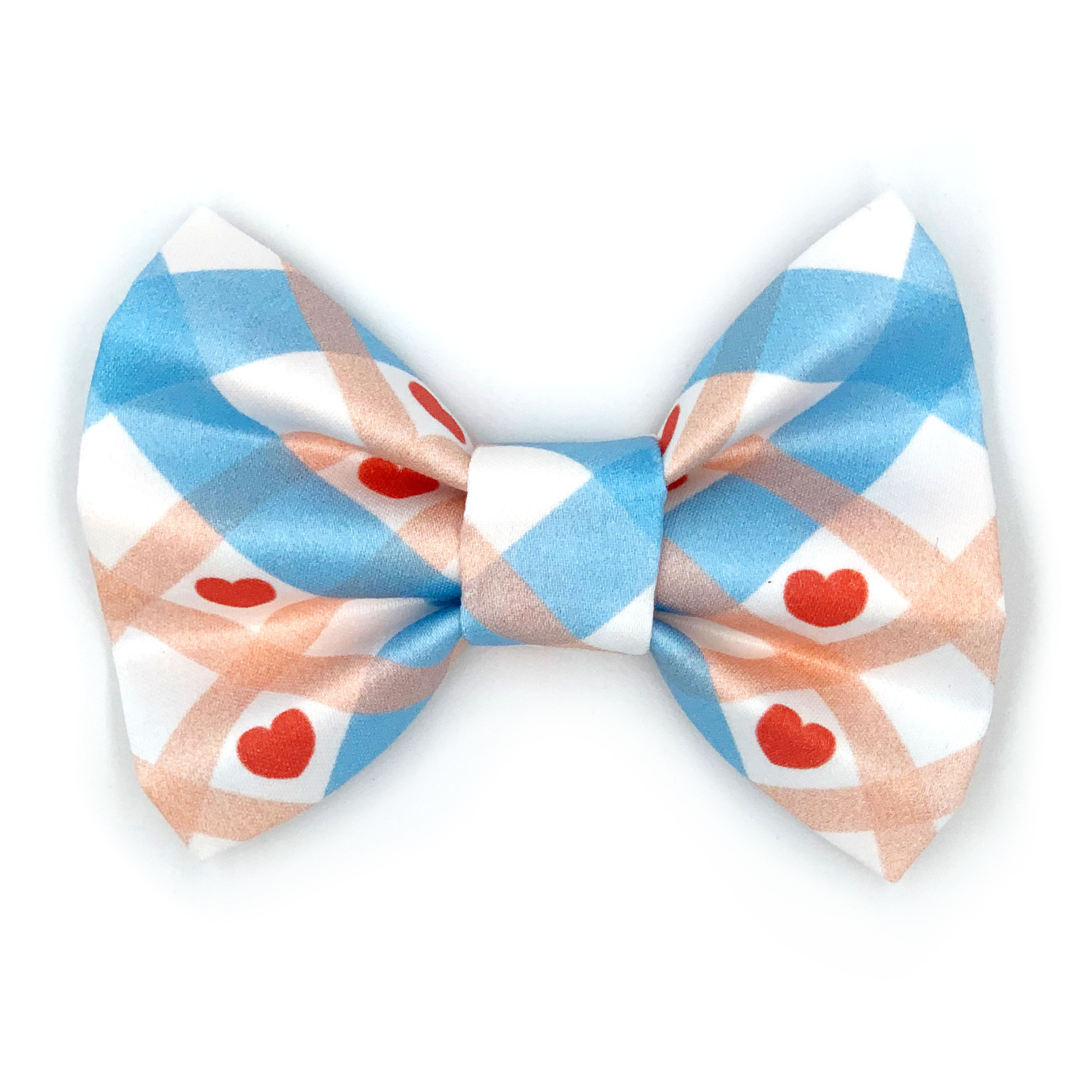 Bowtie "Polar Bear Hugs" - Light Blue & Pink