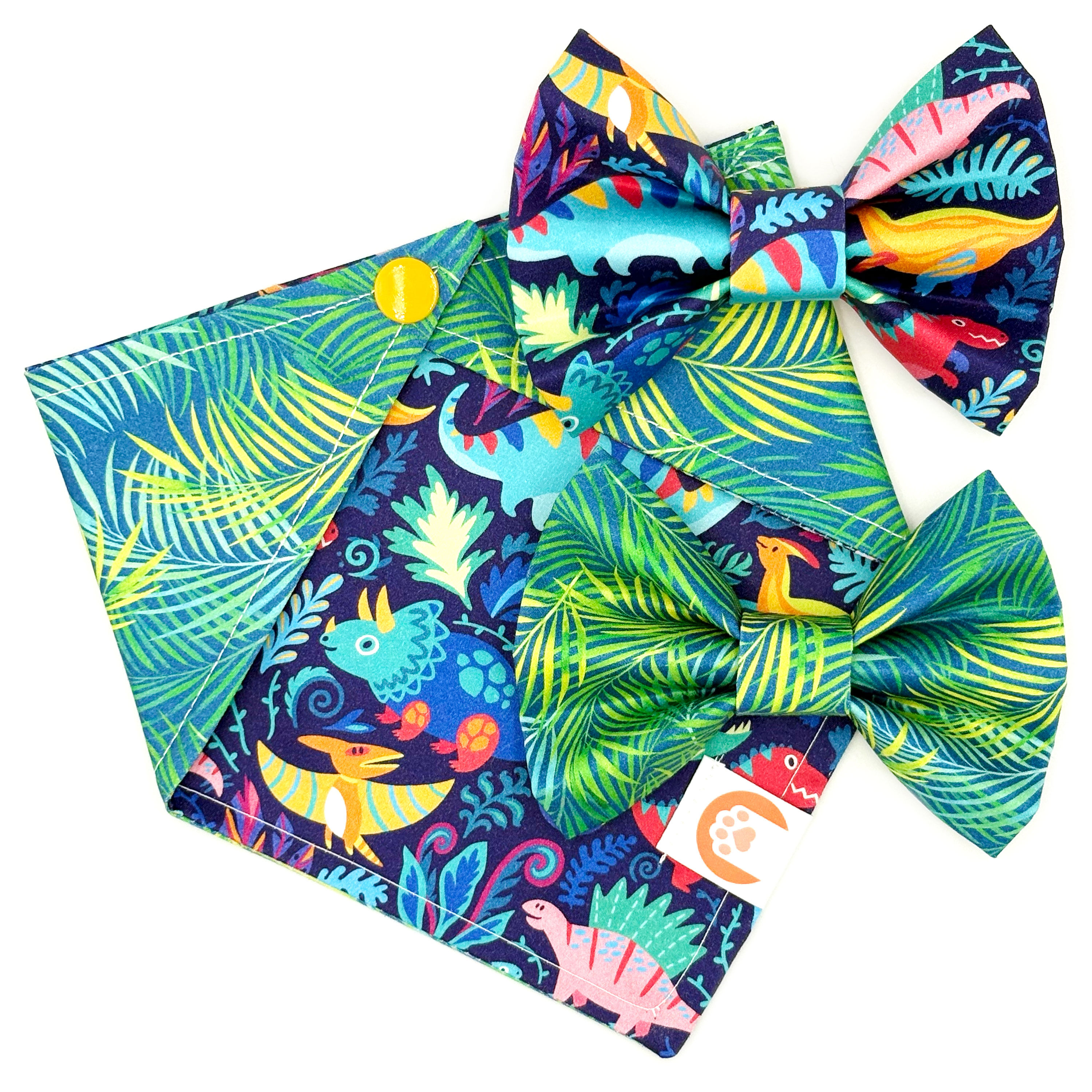 Set Bandana + Bowties "Jurassic Jungle Vibes"