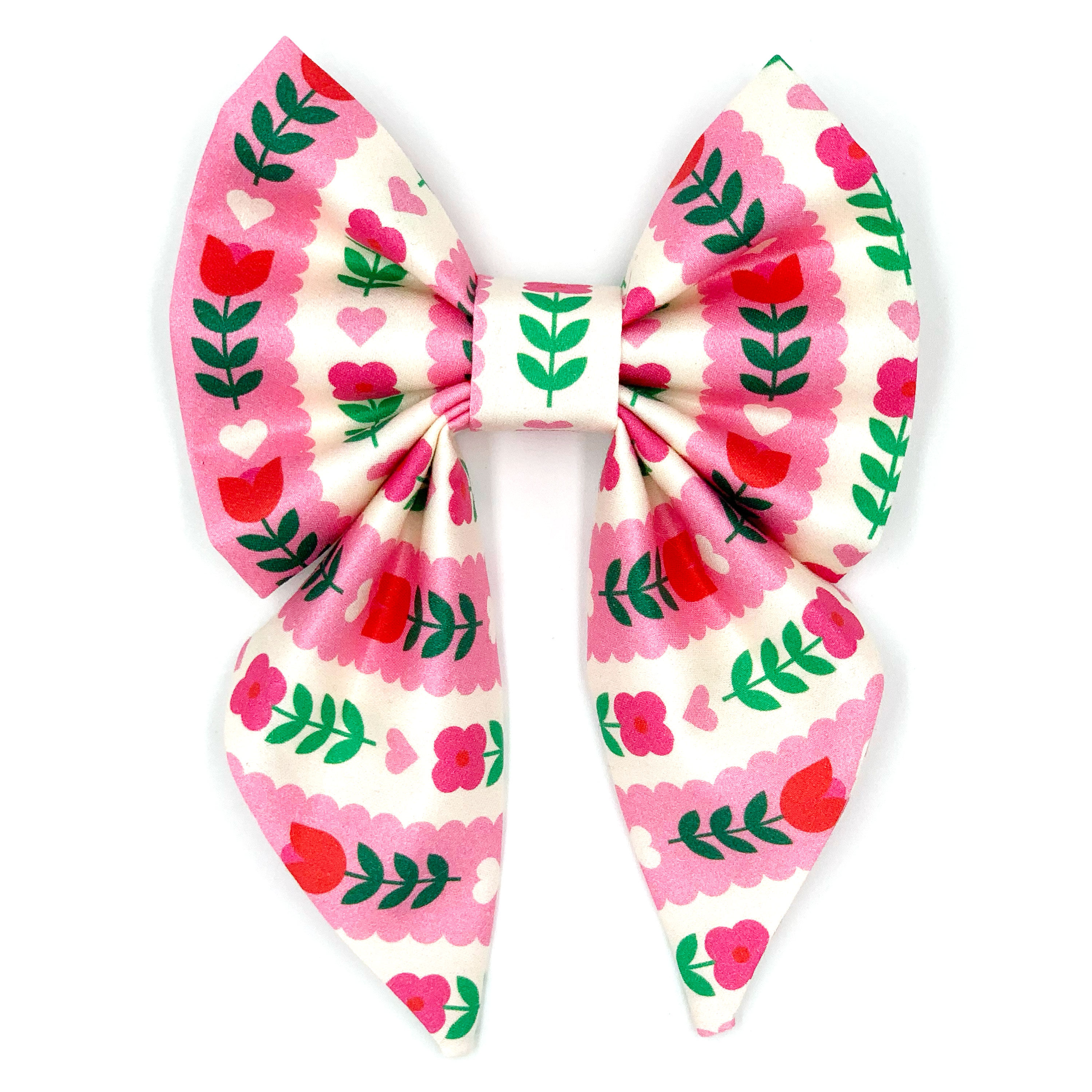 Sailor Bowtie "Where Love Blooms" - Pink Tulips