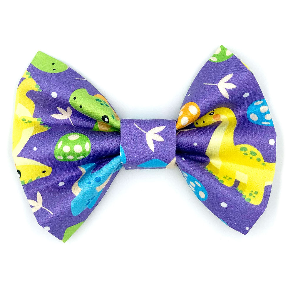 Bowtie "My Rawrsome Friends" - Purple Dino
