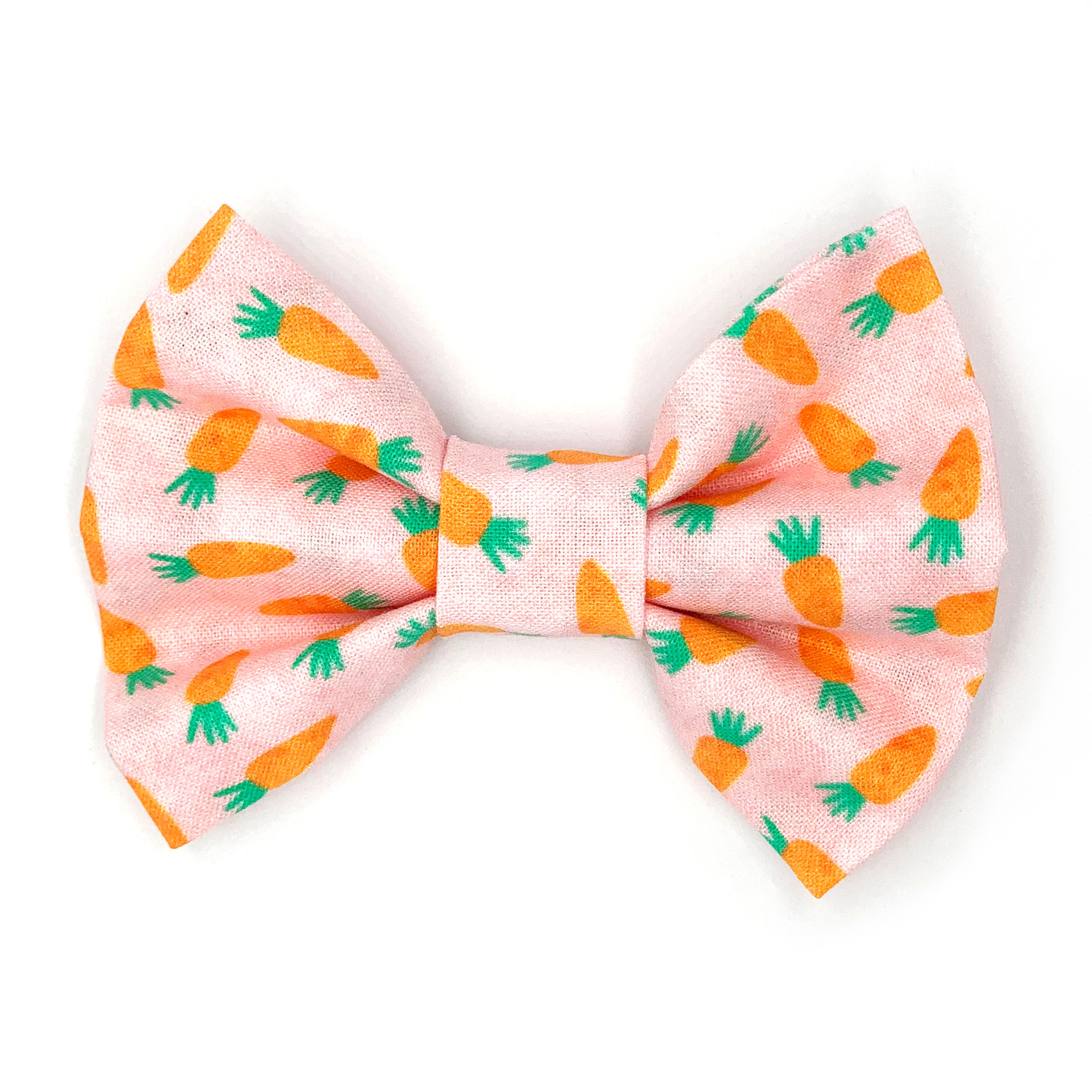 Bowtie "Blue Bunnies" - Pink Carrots
