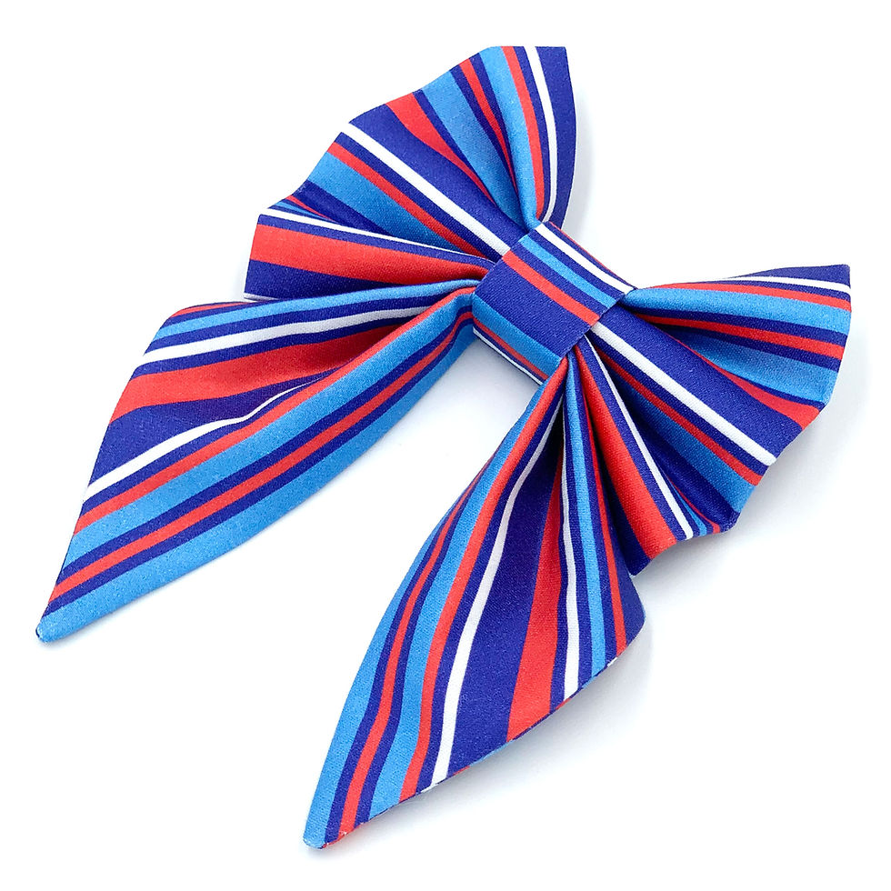 Thumbnail: Sailor Bowtie "Ahoy, My Sailor!" - Marine Stripes