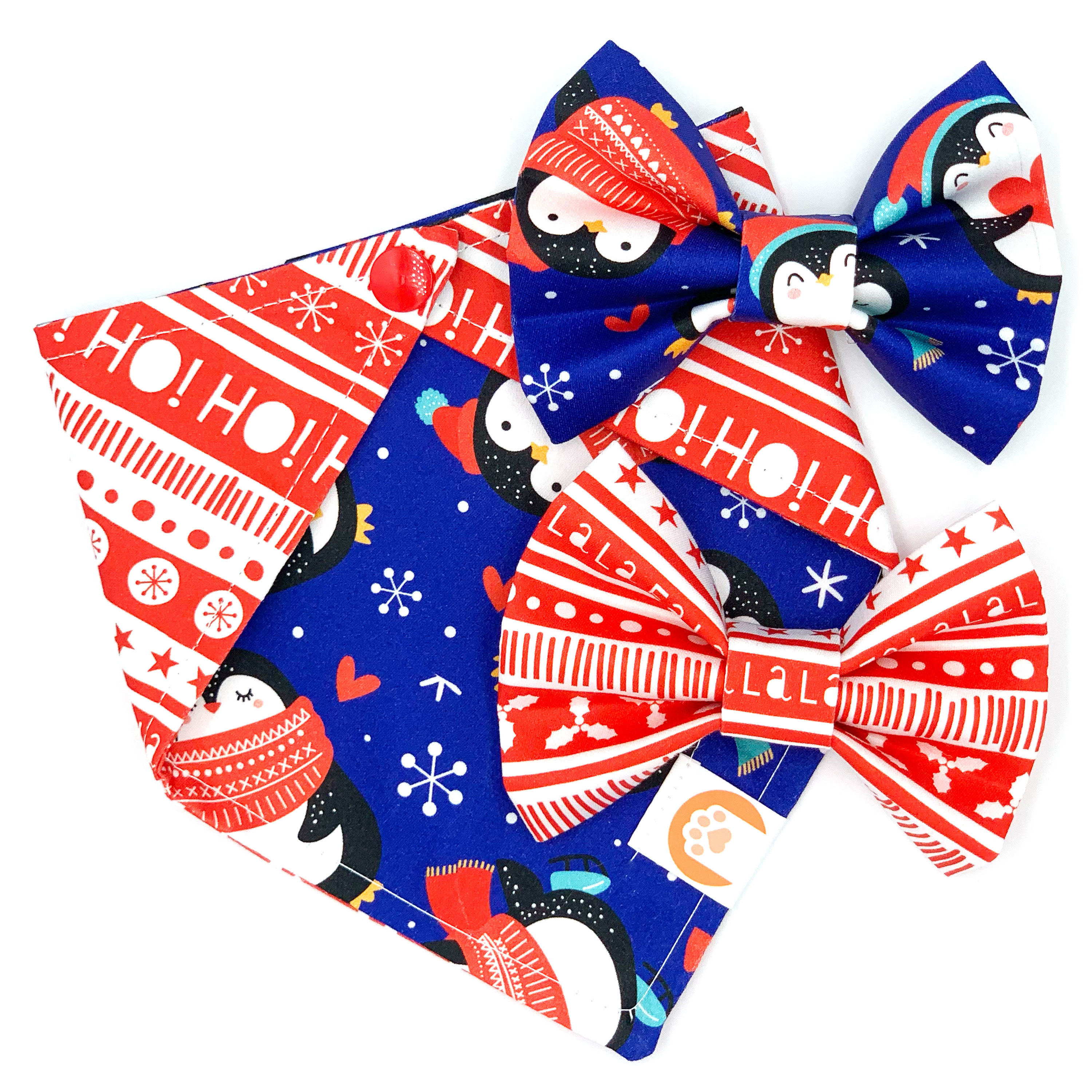 Set Bandana + Bowties "Have An Ice Holiday"