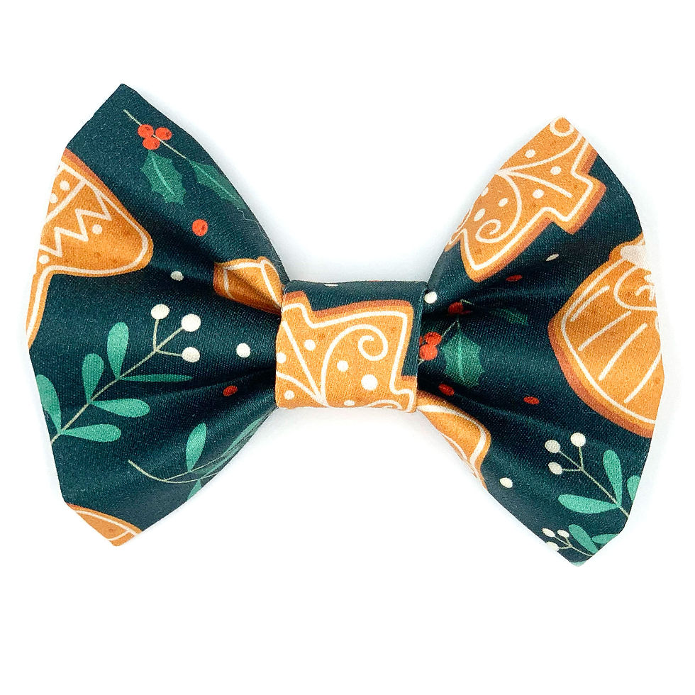 Bowtie "Baking Spirits Bright" - Green Cookies