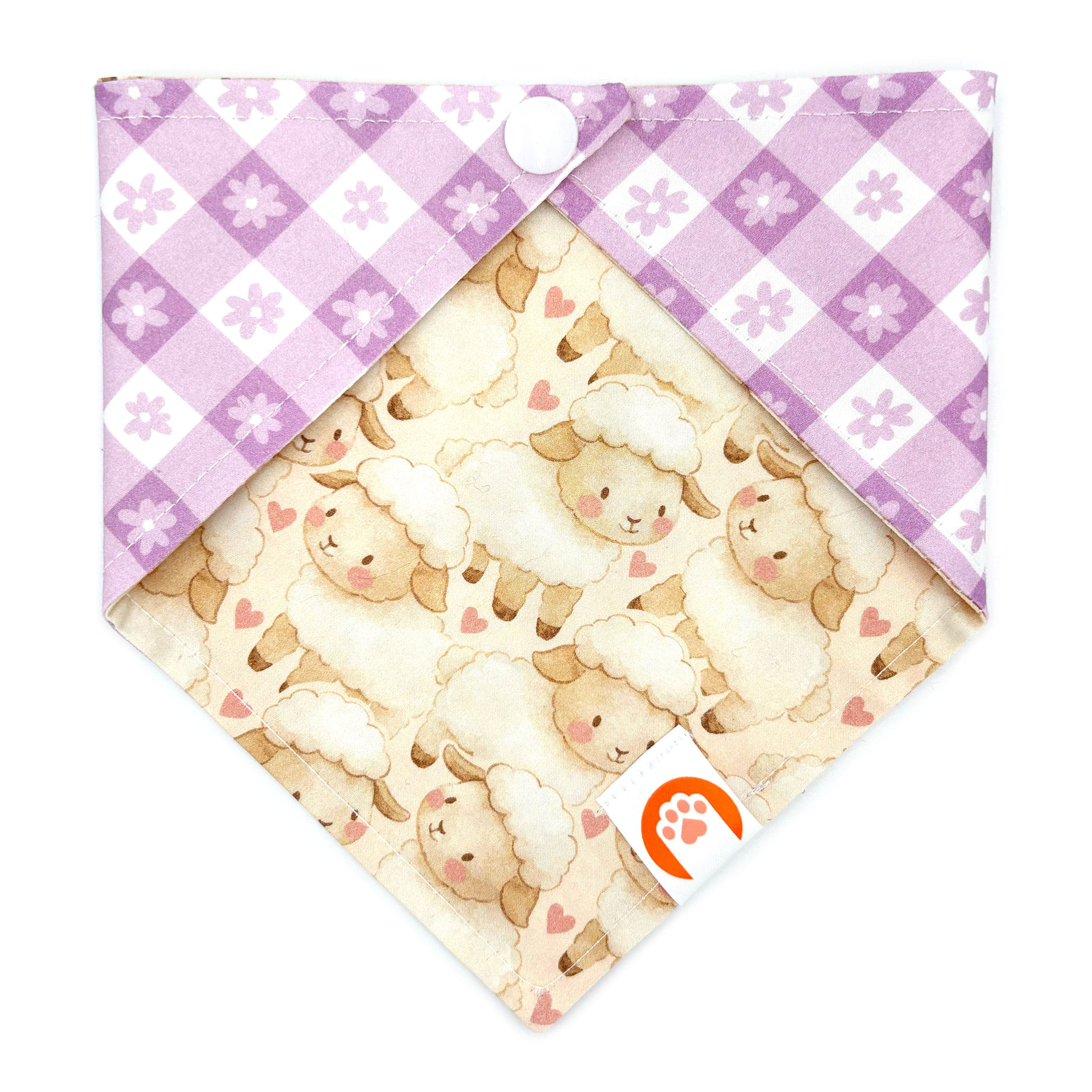 Bandana "Lavander Lamb Garden"