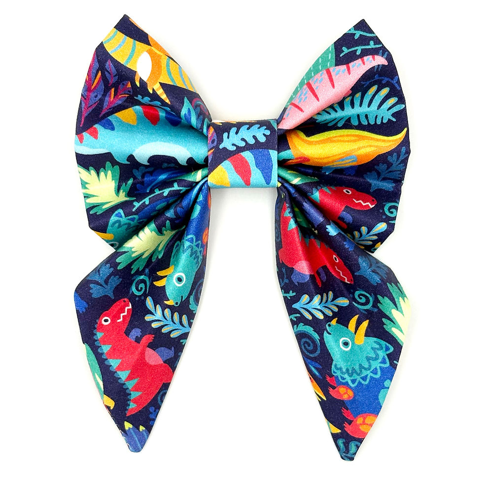 Thumbnail: Sailor Bowtie "Jurassic Jungle Vibes" - Blue Dinosaurs