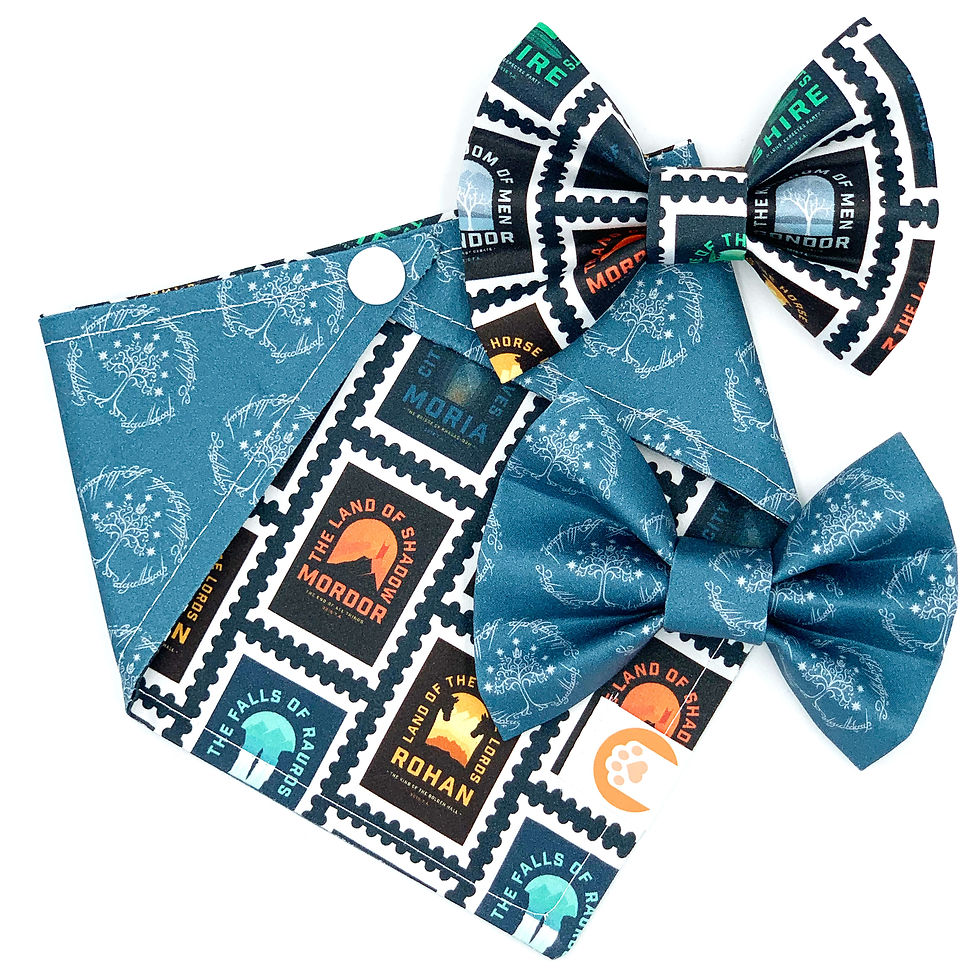 Set Bandana + Bowties "Lord Of The Rings"