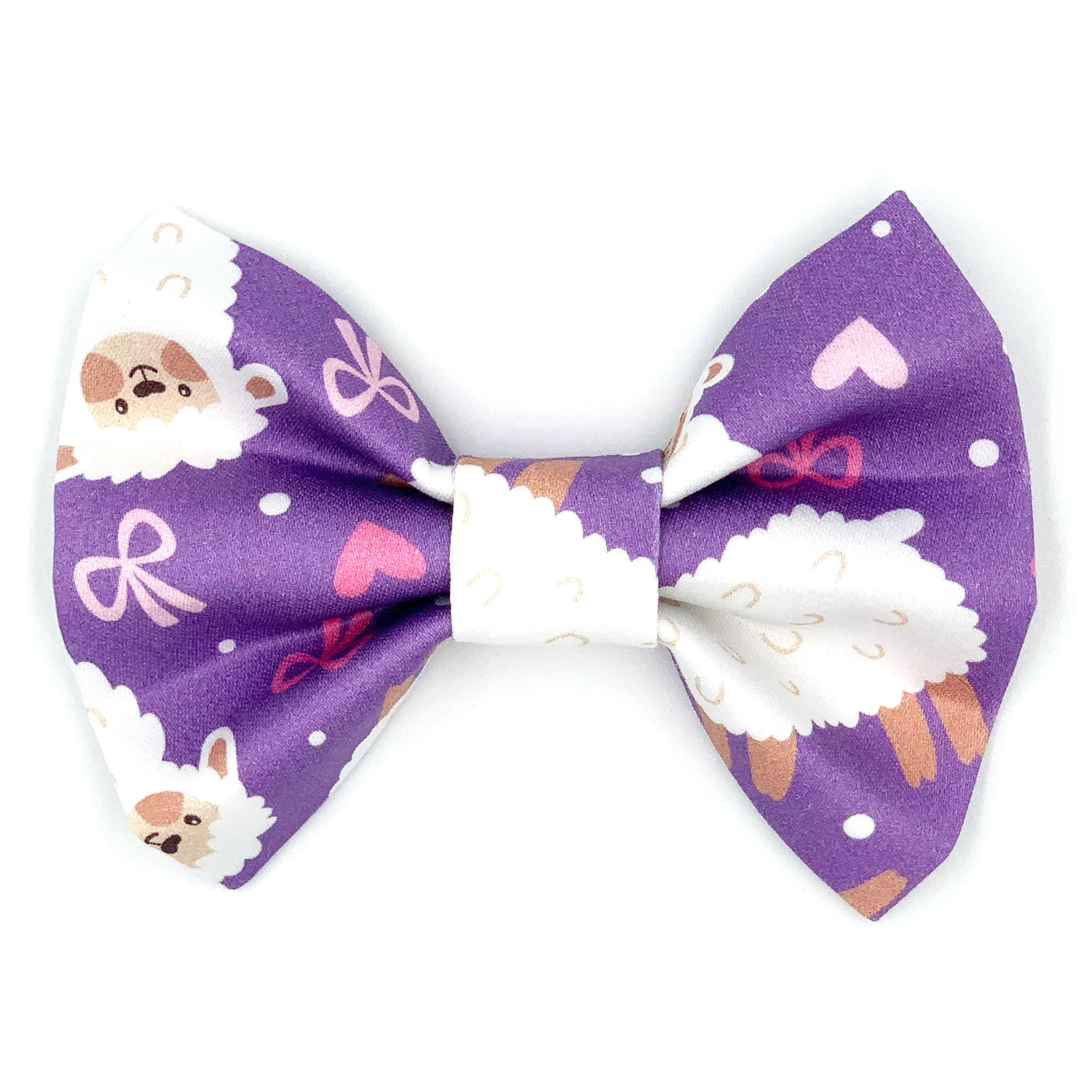 Bowtie "Wool Always Be Friends" - Purple Sheeps
