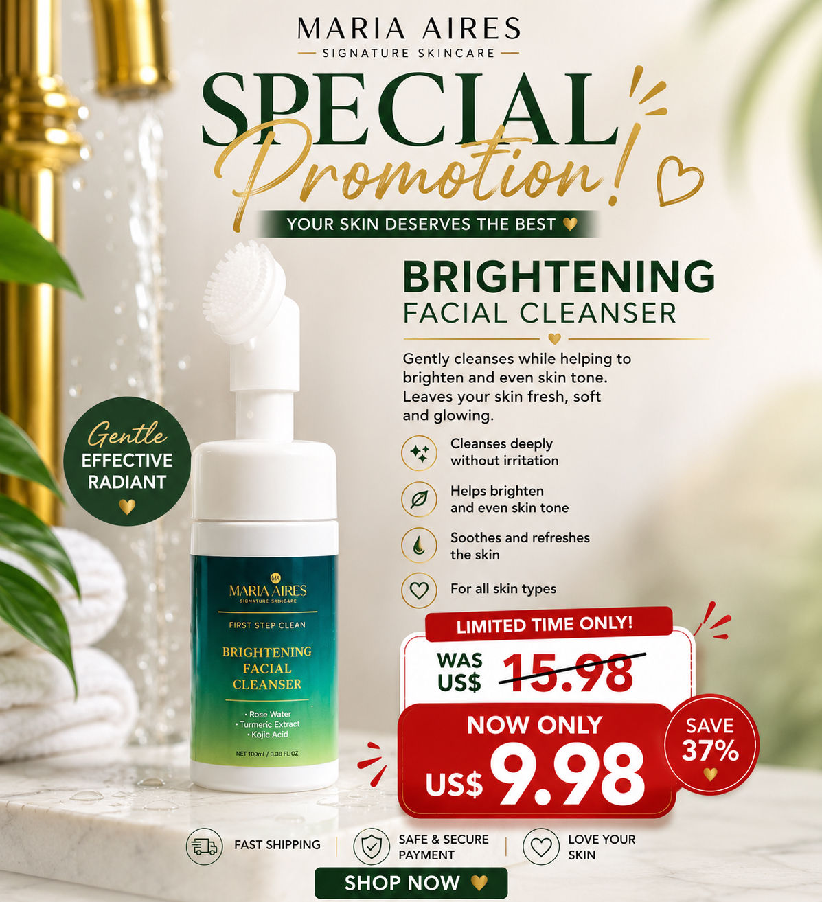 Brightening Facial Cleanser.