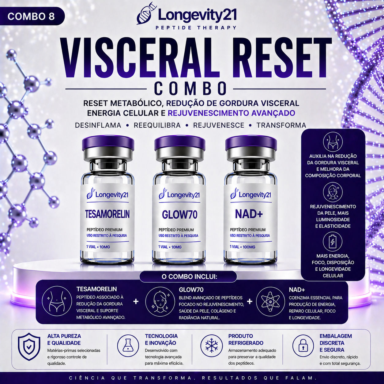 VICERAL RESET COMBO | Longevity21 Peptide Therapy