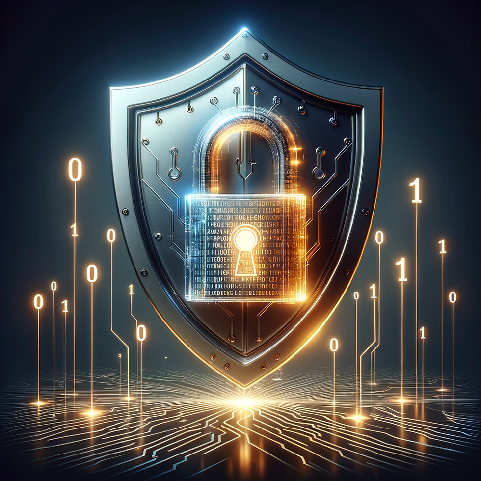 Privacy shield symbolising the protection of users privacy in the digital world