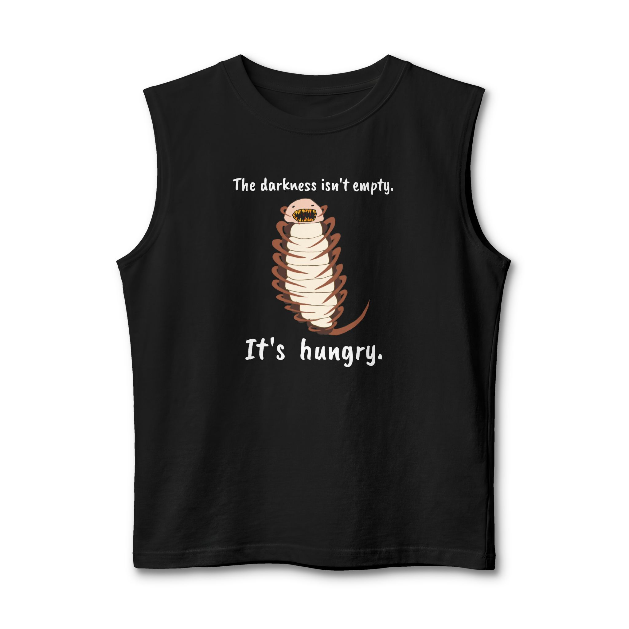 Unisex The Darkness Isn't Hungry (Skinleech) Jersey Muscle Tank