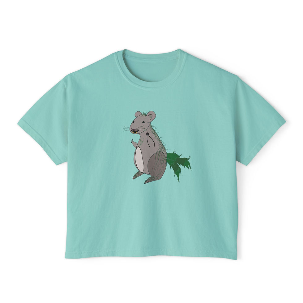 Thumbnail: Moss Rat Feminine Fit Boxy Tee