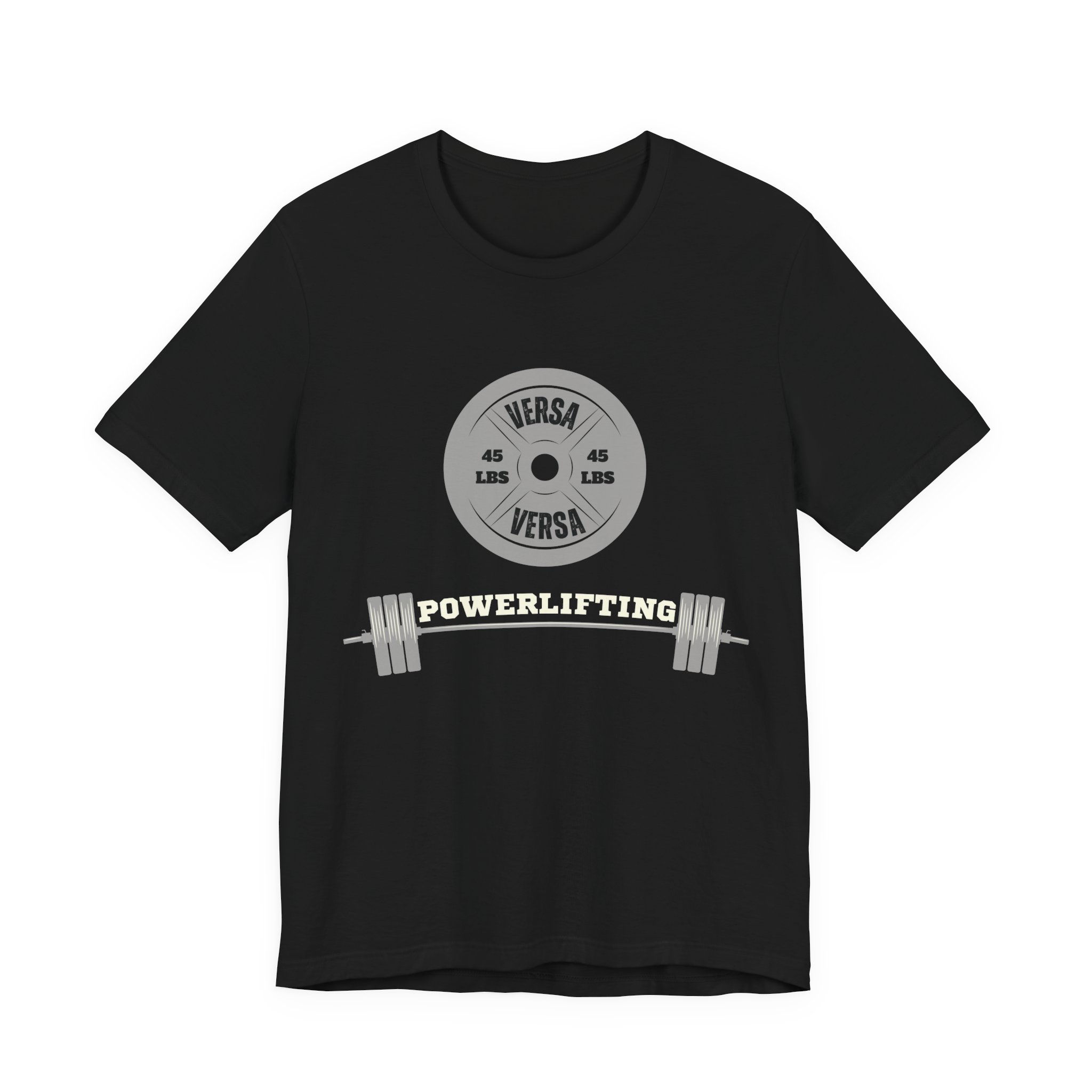 Powerlifting Jersey Short Sleeve Tee (white / black font)