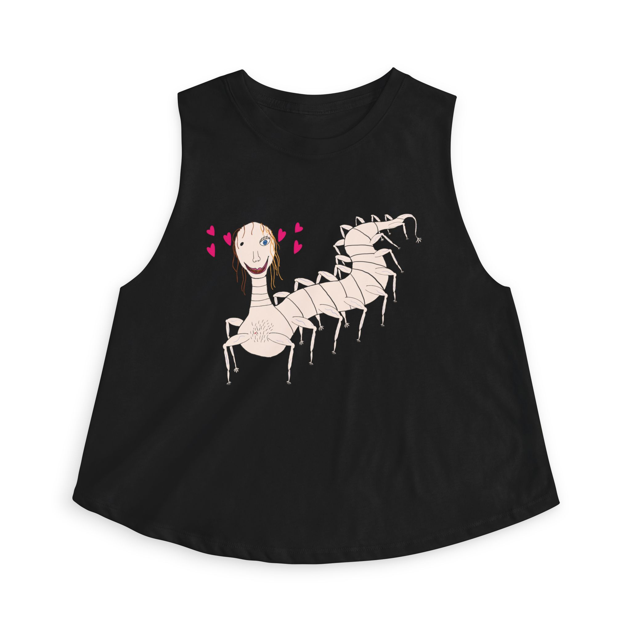 Cave Angler Loves You Crop Top