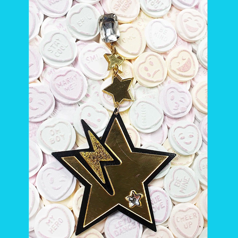 Miniature : Boucles d'oreilles "Pluie d'Etoiles"