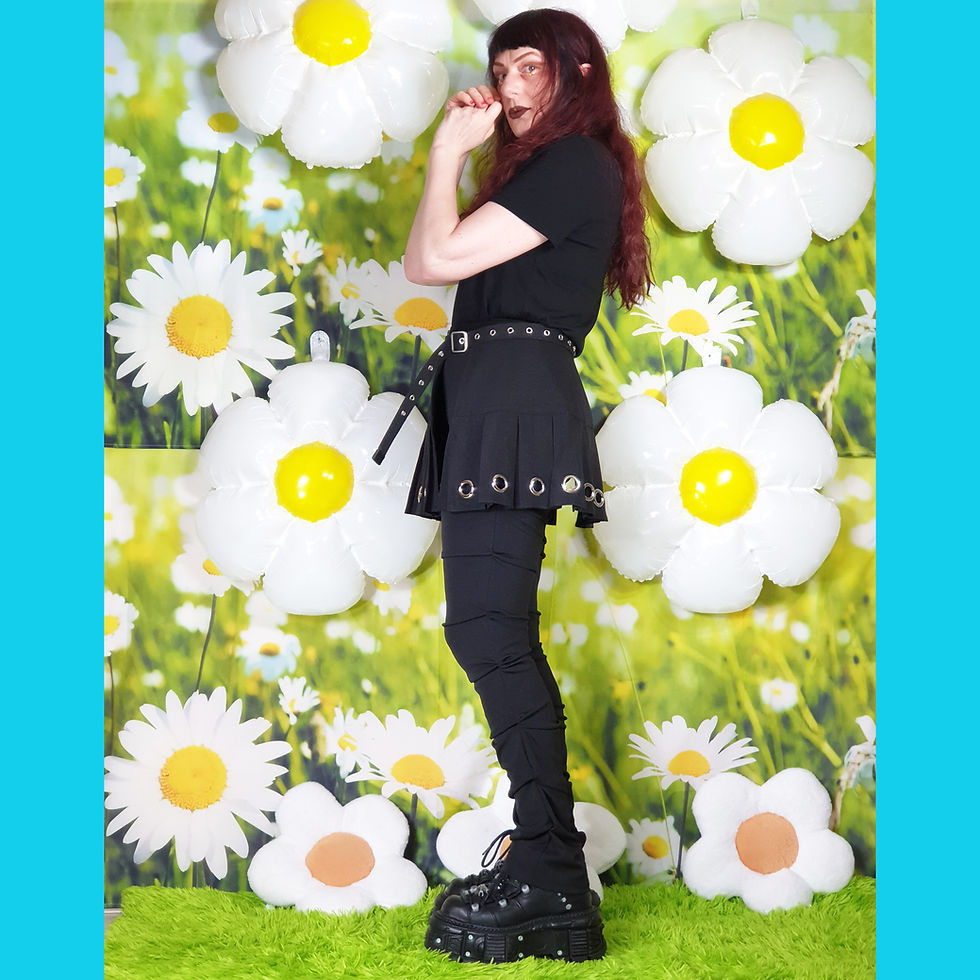 Miniature : Mini-jupe ouverte Rock Scream