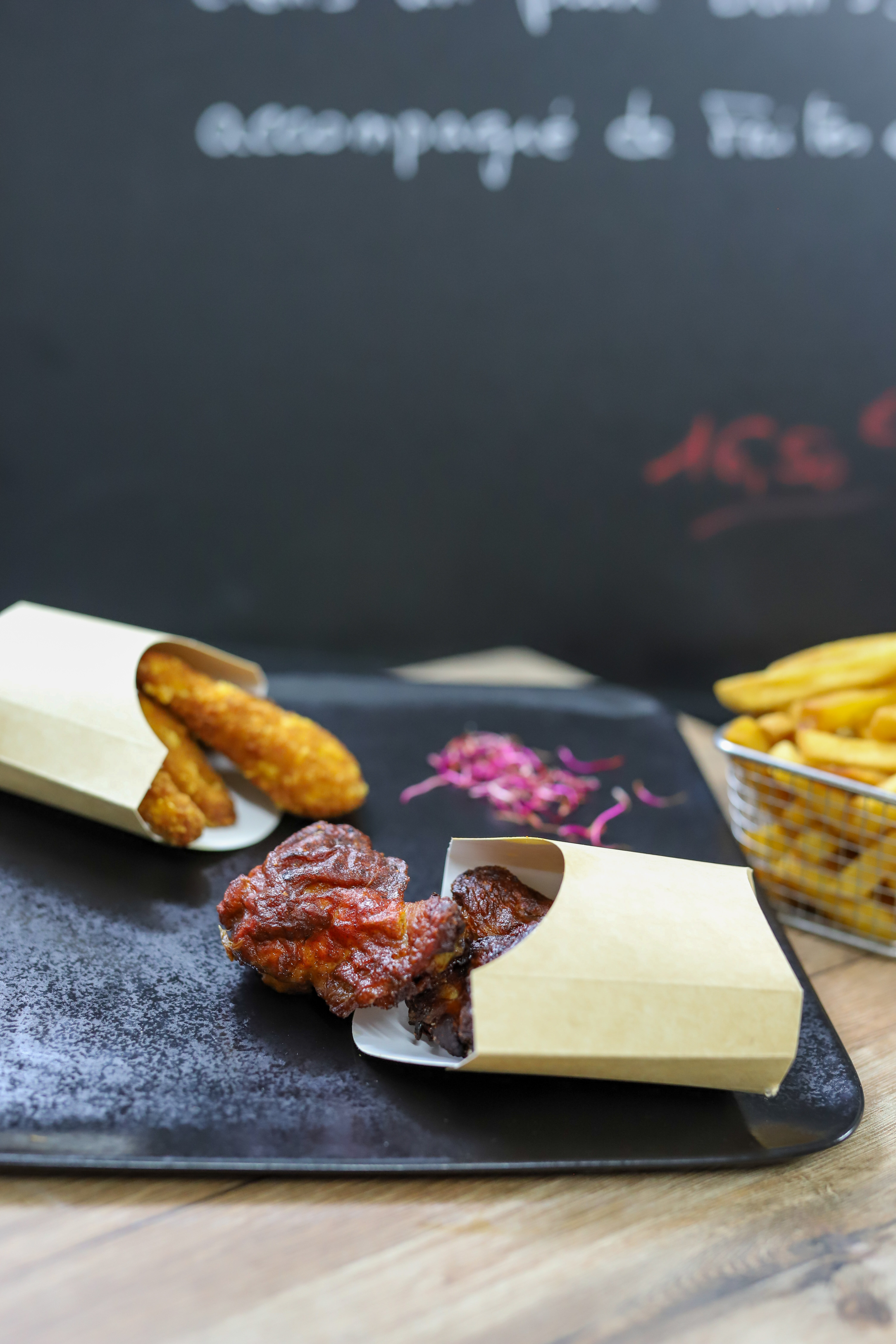 Arranged Food and Objects